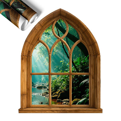 Plakat okno z widokiem 80x100 Tropikalny krajobraz