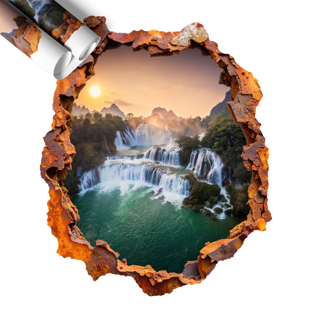 Naklejka na ścianę dziura 83x100 Naturalna panorama