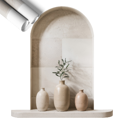 Ozdobna naklejka na ścianę 3D 91x100 Ceramiczne wazony