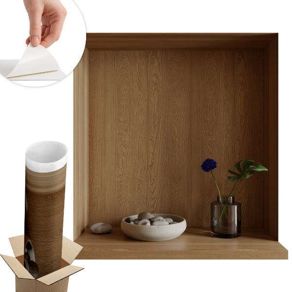 Ozdobna naklejka na ścianę 3D 98x100 Naturalne dekoracje