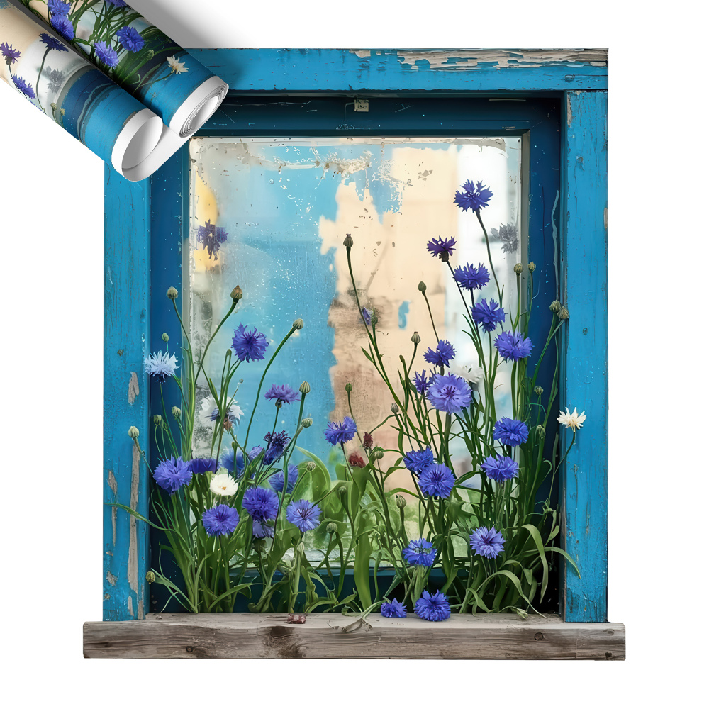 Tapeta 3D widok z okna 115x130 Wiejski urok