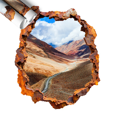 Naklejka na ścianę dziura 3D 108x130 Krajobraz górski