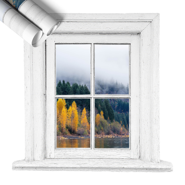 Fototapeta okno 3D 61x60 Okno krajobraz