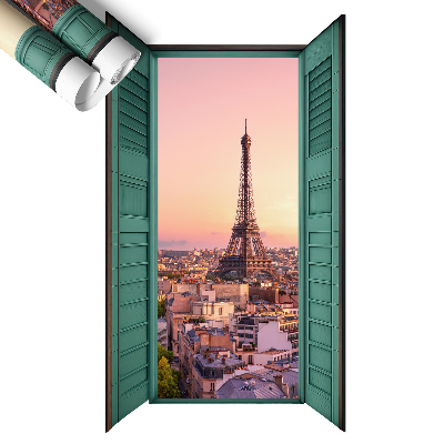 Fototapeta okno 3D 36x60 Miejskie okno