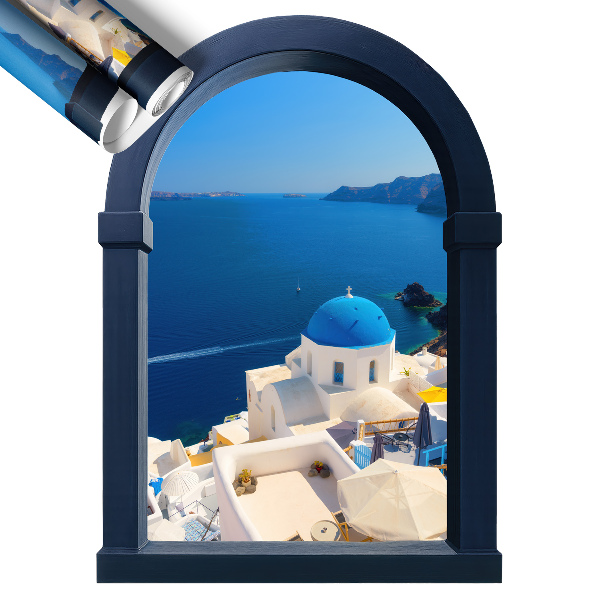 Fototapeta okno 3D 43x60 Śródziemnomorski widok