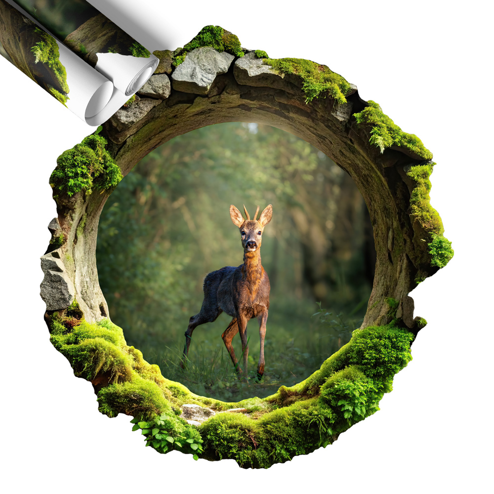 Fototapeta okno 3D 56x60 Leśna sielanka