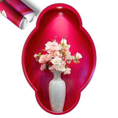 Naklejka 3D na ścianę 54x80 Kwiaty w wazonie