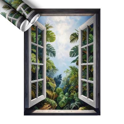 Naklejka okno 3D 58x80 Egzotyczny widok