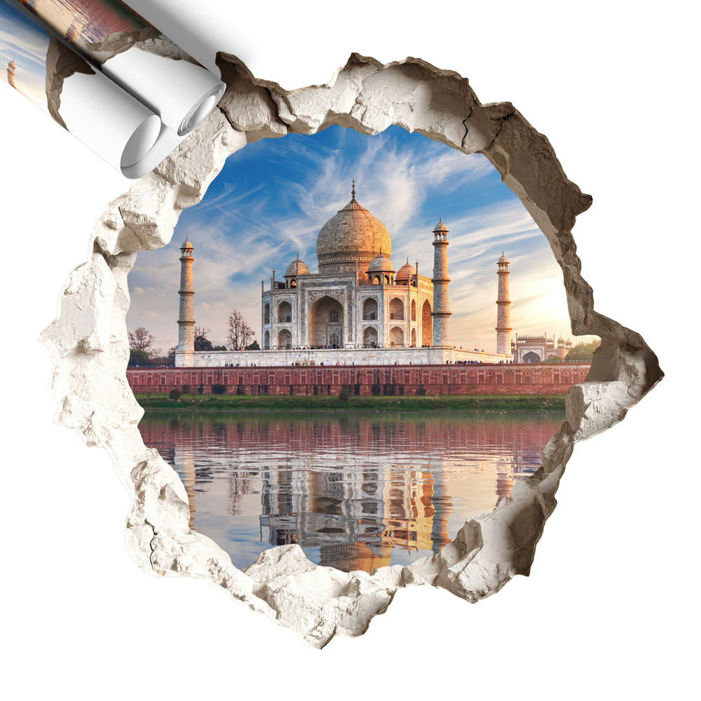 Naklejka 3D dziura 80x76 Egzotyczny zabytek