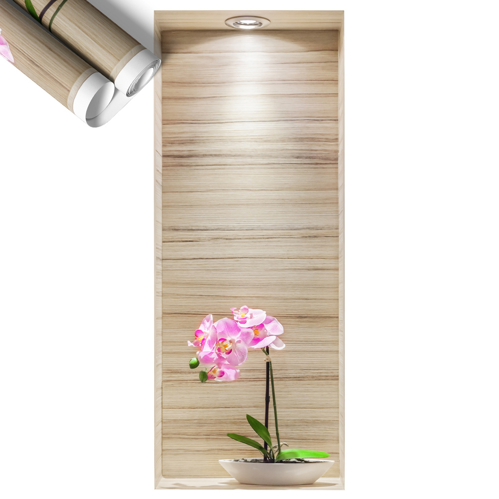 Naklejka 3D na ścianę 32x80 Storczyk elegancja