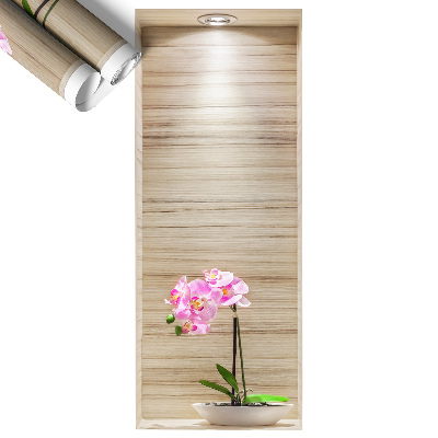 Naklejka 3D na ścianę 32x80 Storczyk elegancja