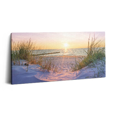 Fotoobraz canvas 100x50 Polskie morze - opalanie