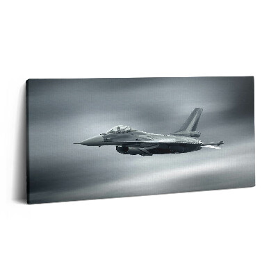 Fotoobraz canvas 100x50 Samolot wojskowy w locie