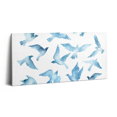 Fotoobraz canvas 100x50 Ptaki latające w powietrzu