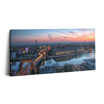 Obraz na płótnie 100x50 Wrocław z lotu ptaka