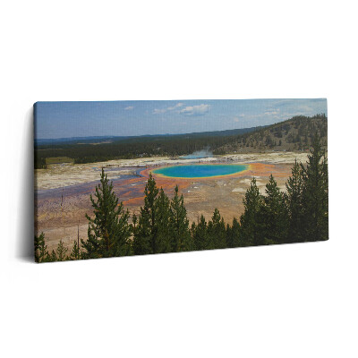 Foto obraz canvas 100x50 Gorące źródła w Parku Narodowym Yellowstone