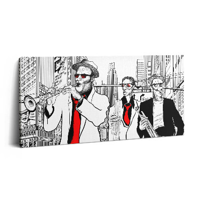 Obraz na płótnie 120x60 zespół jazzowy