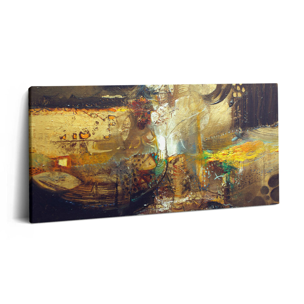 Nowoczesny obraz na płótnie 120x60 Malowana kolorowa abstrakcja