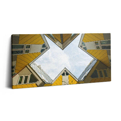 Foto obraz canvas 120x60 Domy w Rotterdamie