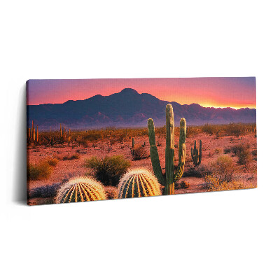 Obraz na płótnie 120x60 Zachód słońca na pustyni