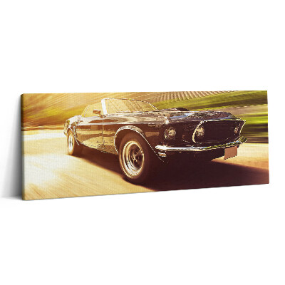 Obraz canvas 125x50 Klasyczny samochód podczas jazdy