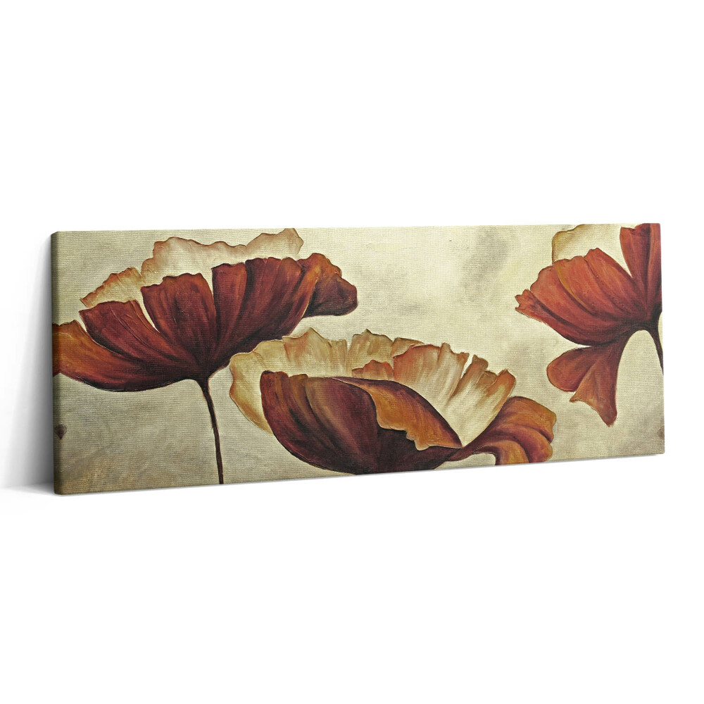 Obraz canvas 125x50 Malowane maki