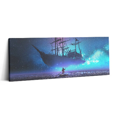 Fotoobraz canvas 125x50 Żaglowiec fantasy