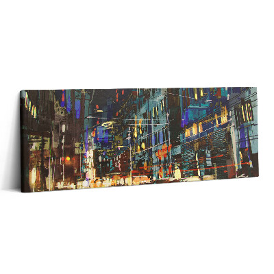 Fotoobraz canvas 125x50 Miasto nocą