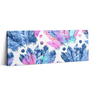 Fotoobraz canvas 125x50 Kolorowe pióra