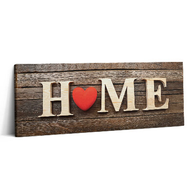 Obraz canvas 125x50 Napis w domu