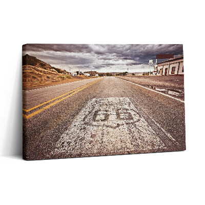 Foto obraz canvas 30x20 Droga stanowa Route 66 w USA