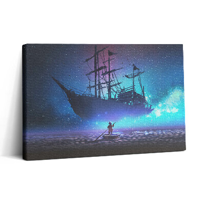 Obraz canvas 30x20 Żaglowiec fantasy