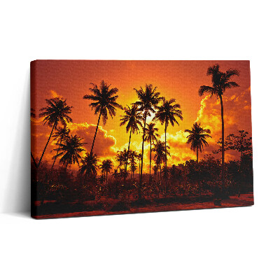 Foto obraz canvas 30x20 Palmy Tajlandia Plaża Klong Prao