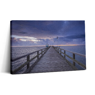 Obraz canvas 30x20 Molo na Morzu Bałtyckim