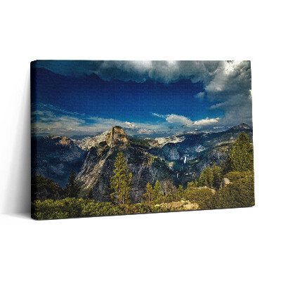 Obraz canvas 30x20 górskie szczyty