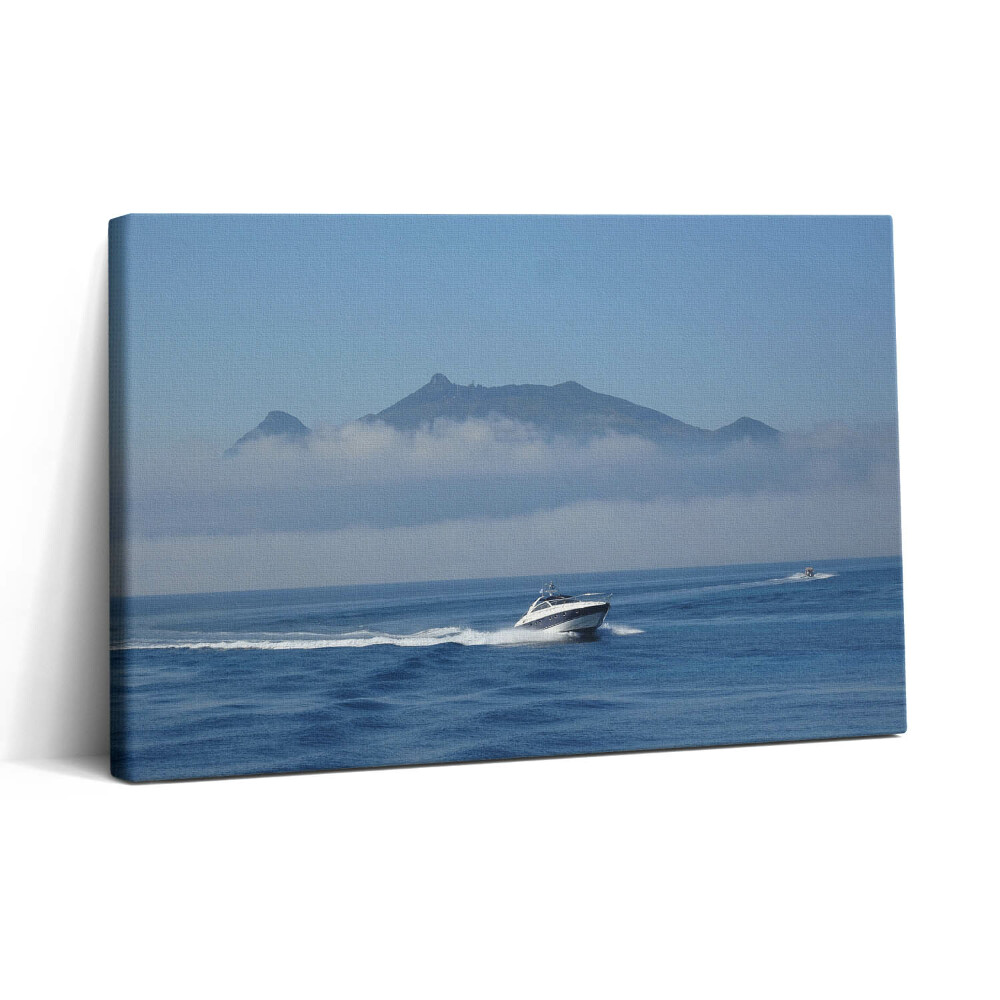 Obraz canvas 30x20 Żaglówka na oceanie