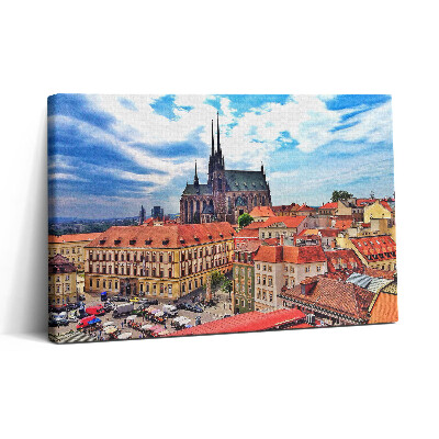 Obraz na płótnie 30x20 Widok na Brno