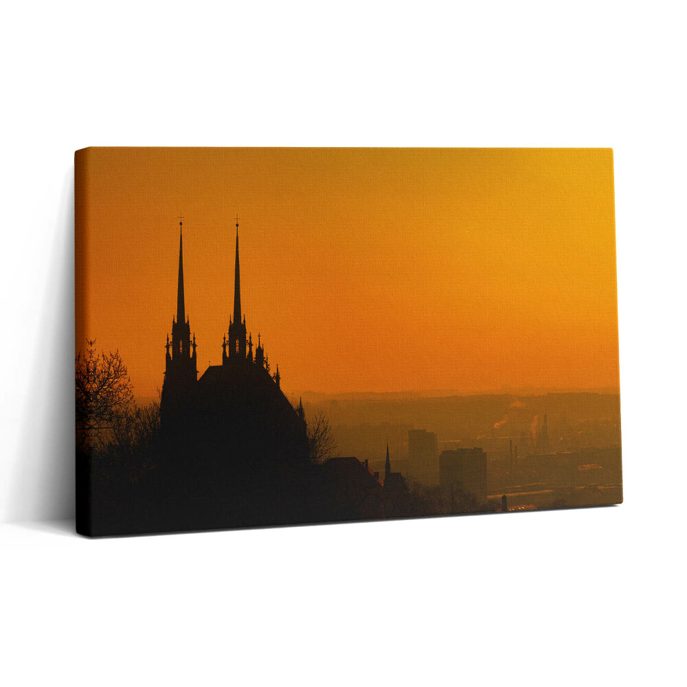 Obraz na płótnie 30x20 Widok na katedrę w Brnie
