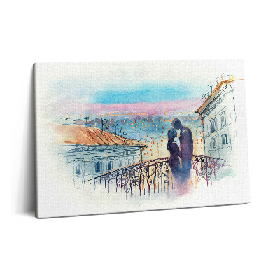 Obraz canvas 60x40 Obraz przedstawiający zakochaną parę