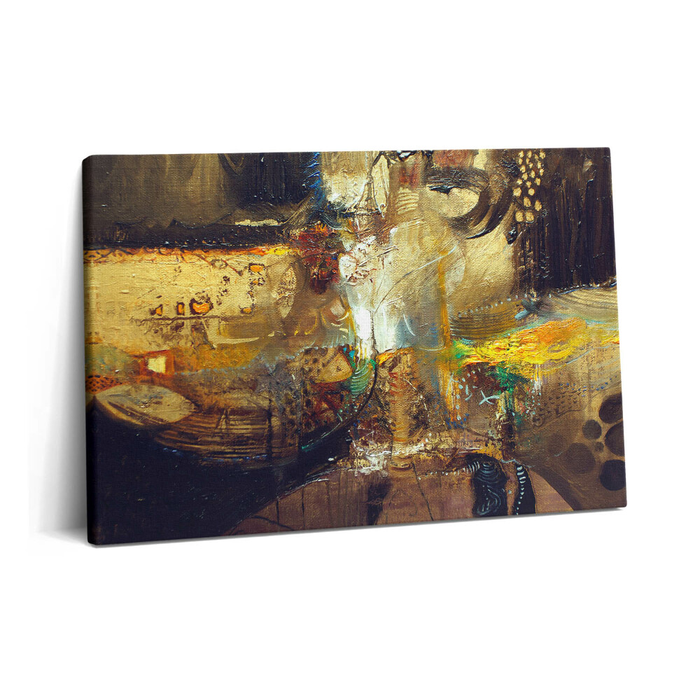 Obraz canvas 60x40 Malowana kolorowa abstrakcja