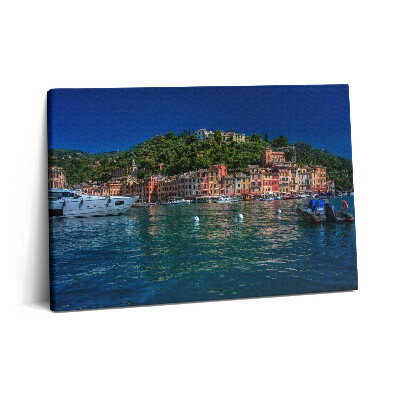 Obraz canvas 60x40 Statki pływające w Portofino