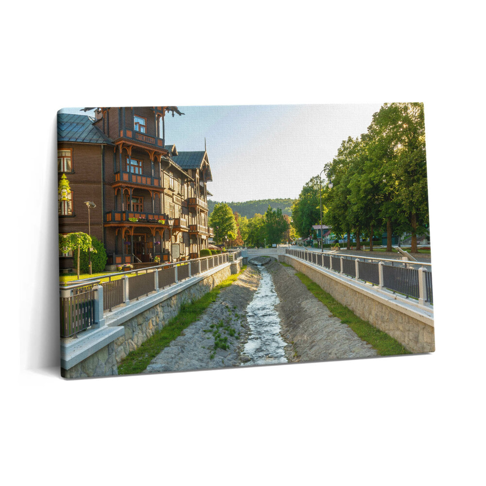 Obraz canvas 60x40 Krynica Zdrój w Beskiziach