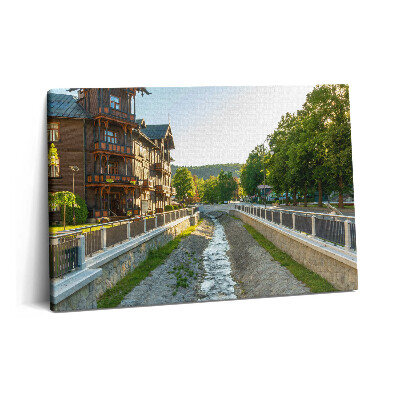 Obraz canvas 60x40 Krynica Zdrój w Beskiziach