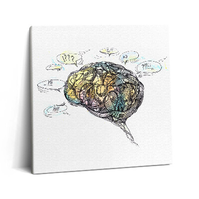 Obraz canvas 60x60 Artystyczna reprezentacja mózgu
