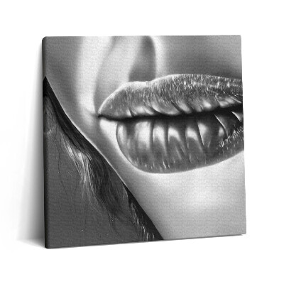 Obraz canvas 60x60 Usta kobiety