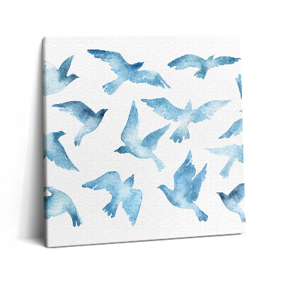 Obraz canvas 60x60 Ptaki latające w powietrzu