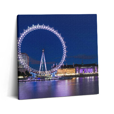 Foto-obraz canvas 60x60 Diabelski młyn London Eye London