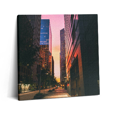 Foto-obraz canvas 60x60 Pusta ulica w Houston