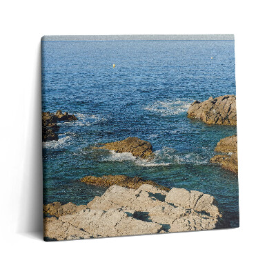 Foto-obraz canvas 60x60 Wybrzeże Costa Brava