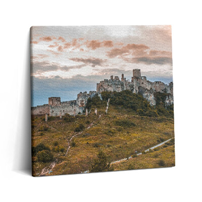 Foto obraz ze zdjęcia 60x60 Zamek Spiski na Słowacji